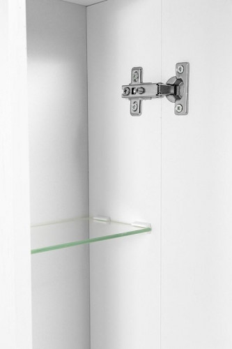 Зеркало со шкафом Stella Polar Кармела 75 SP-00002032 с подсветкой цвет Белое серебро