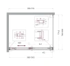 Душевой уголок BelBagno Soft Close-1 100x80 SOFT_CLOSE-1-AH-1-100/80-C-Cr профиль Хром стекло прозрачное