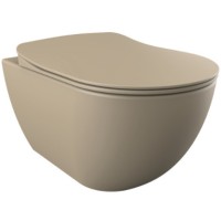 Унитаз биде Creavit Free FE320-00CM00E-0000 подвесной Капучино матовый без сиденья фарфор подвесной