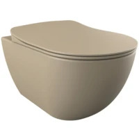 Унитаз биде Creavit Free FE320-00CM00E-0000 подвесной Капучино матовый без сиденья фарфор подвесной