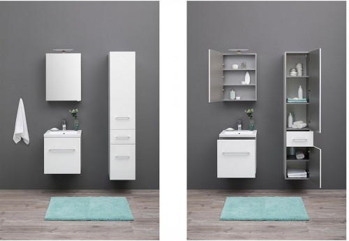 Шкаф пенал Aquanet Порто 35 L 201374 подвесной Белый МДФ / ЛДСП