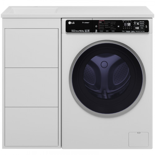 Тумба под раковину Brevita Grafit 100 GRA-01040-023Я Белая матовая МДФ / ЛДСП