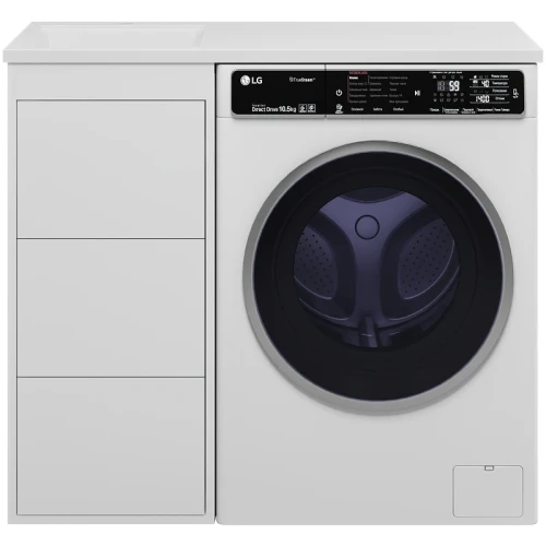 Тумба под раковину Brevita Grafit 100 GRA-01040-023Я Белая матовая МДФ / ЛДСП