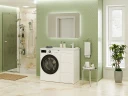 Тумба под раковину Brevita Grafit 100 GRA-01040-023Я Белая матовая МДФ / ЛДСП
