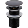 Донный клапан Boheme Black 612-B/2 click-clack Черный