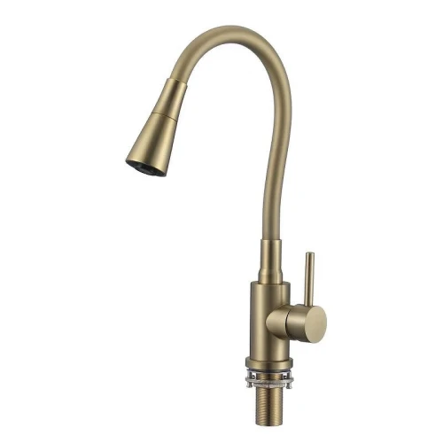 Смеситель для кухни Savol S-3002CM-07 цвет Золото матовое