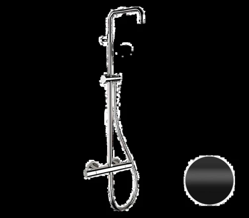 Душевая система Remer Elegance EQ32ASSDNO с термостатом цвет Черный матовый
