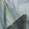 Шторка на ванну Maybah Glass MGV-79-3ш 500x1400 в широком профиле Золото стекло графитовое