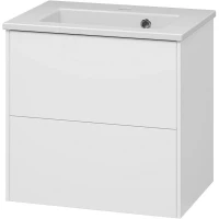 Тумба с раковиной Brevita Toy 50 УТ000025658 подвесная Белая глянцевая