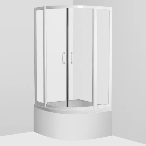 Душевой уголок AM.PM Sense 90х90 W75G-222A090WT профиль Белый стекло прозрачное