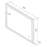 Зеркало Континент Solid 900x700 ЗЛП1617 с подсветкой с сенсорным выключателем
