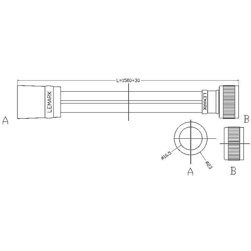 Душевой шланг Lemark LE8053P Серый