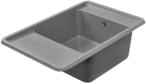 Кухонная мойка Aquaton Беллис 78 1A725032BS230 Серая искусственный камень (литьевой мрамор) встраиваемый