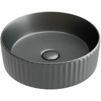 Раковина-чаша Ceramicanova Element 36 CN6057MDH Темный антрацит матовый фарфор накладная