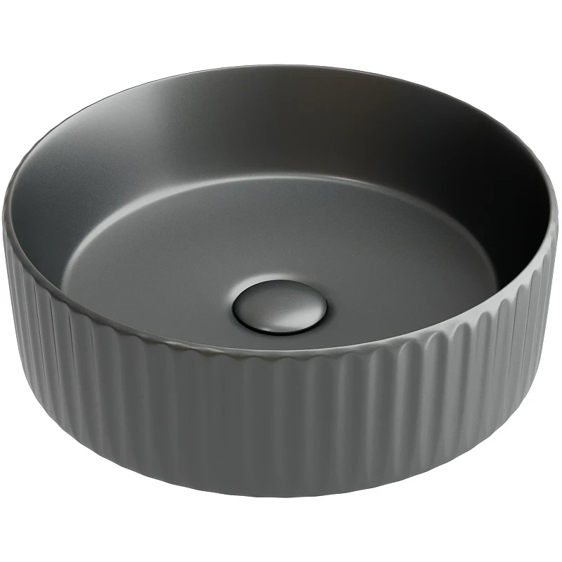 Раковина-чаша Ceramicanova Element 36 CN6057MDH Темный антрацит матовый фарфор накладная