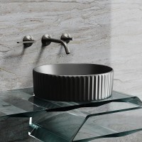 Раковина-чаша Ceramicanova Element 36 CN6057MDH Темный антрацит матовый фарфор накладная