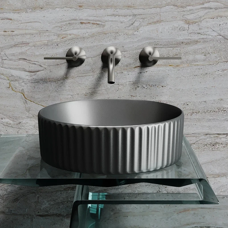 Раковина-чаша Ceramicanova Element 36 CN6057MDH Темный антрацит матовый фарфор накладная