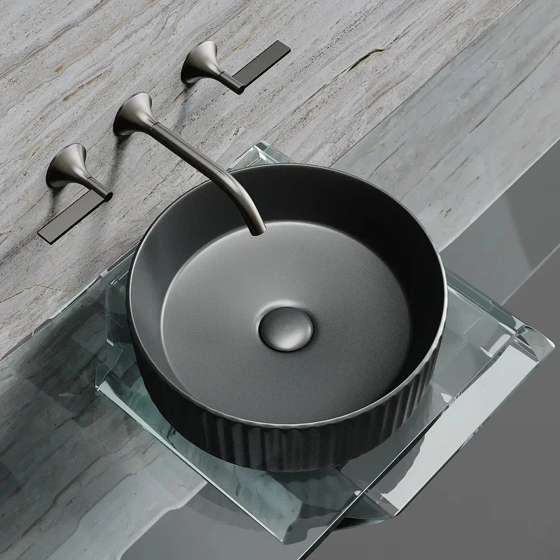 Раковина-чаша Ceramicanova Element 36 CN6057MDH Темный антрацит матовый фарфор накладная
