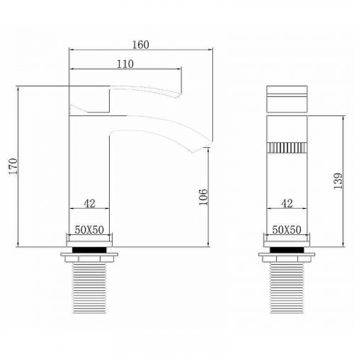 Смеситель для раковины Abber Wasserfall AF8610NG Никель