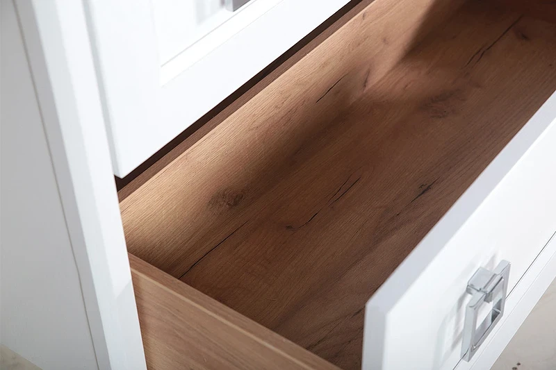 Тумба под раковину ASB-Woodline Рома 100Н 10851 Белая массив дерева