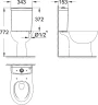 Унитаз компакт Grohe Bau Ceramic 39429000 без бачка и сиденья фарфор напольный