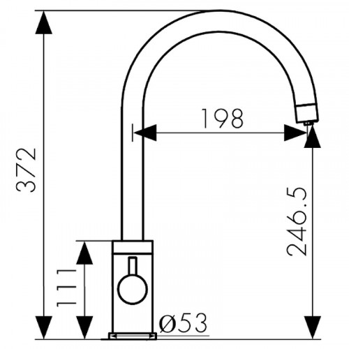 Смеситель для кухни Kaiser Merkur 26744-3 Бронза латунь