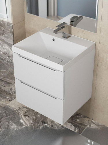 Тумба под раковину Uperwood Tanos New 50 2191020000 подвесная цвет Белый матовый