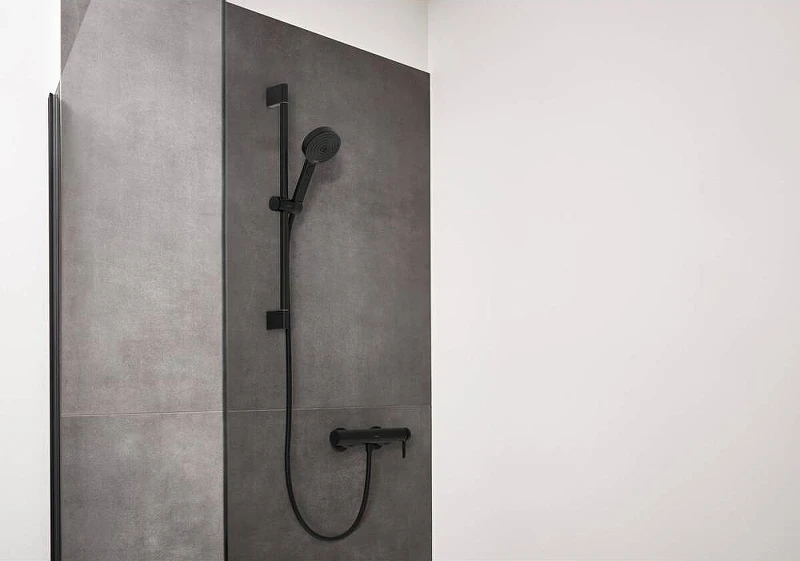Смеситель для душа Hansgrohe Finoris 76620670 Черный матовый латунь на стену