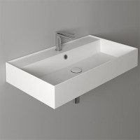 Раковина Simas Agile 81 AG81 bi*1 Белая фарфор подвесная, полувстраиваемая