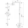 Душевая система Paini RS Q1 50CR191ARQ3P3 Хром
