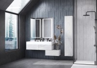 Зеркало Aquaton Сакура 120 1A249702SKW80 Белое стекло