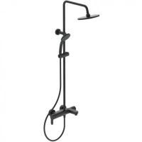 Душевая система Ideal Standard Cerafine Model O BC525XG Черный шелк латунь на стену