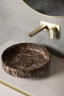 Раковина-чаша Boheme Corian 40 801-ED Emprador искусственный камень (литьевой мрамор) накладная