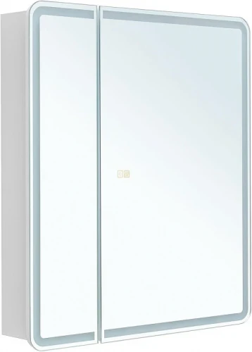 Зеркальный шкаф Aquanet Оптима 70 353798 с подсветкой цвет Белый