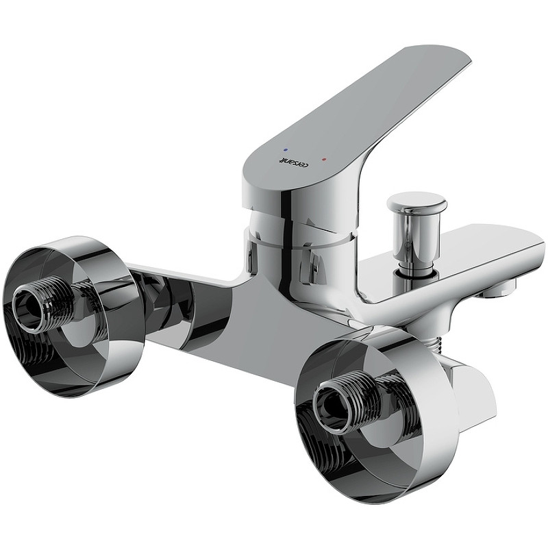 Смеситель для ванны Cersanit Flavis 64509 Хром латунь на стену