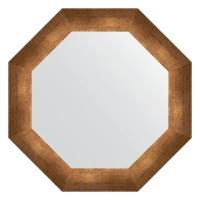 Зеркало Evoform Octagon 52х52 BY 3731 в багетной раме - Состаренная бронза 66