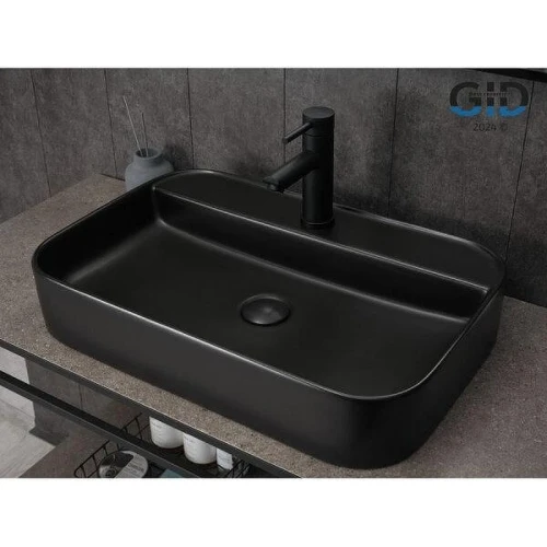 Раковина Gid Geometrico Bm9660 60 53376 цвет Черный матовый