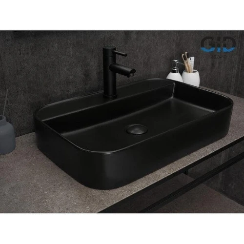 Раковина Gid Geometrico Bm9660 60 53376 цвет Черный матовый