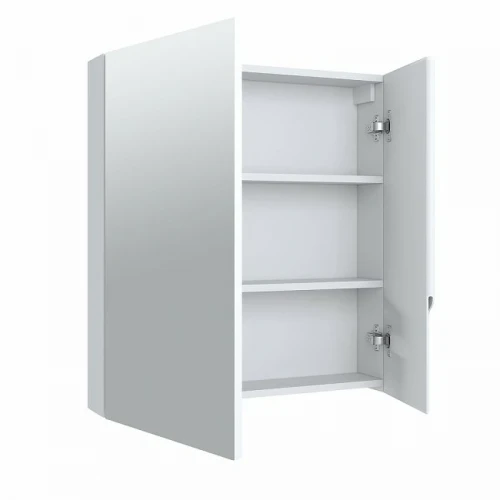 Зеркальный шкаф Runo Стокгольм 60 00-00001126 Белый МДФ / ЛДСП, стекло