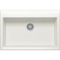 Кухонная мойка Polygran Argo-760 №36 473387 Белый хлопок искусственный камень (литьевой мрамор) встраиваемый