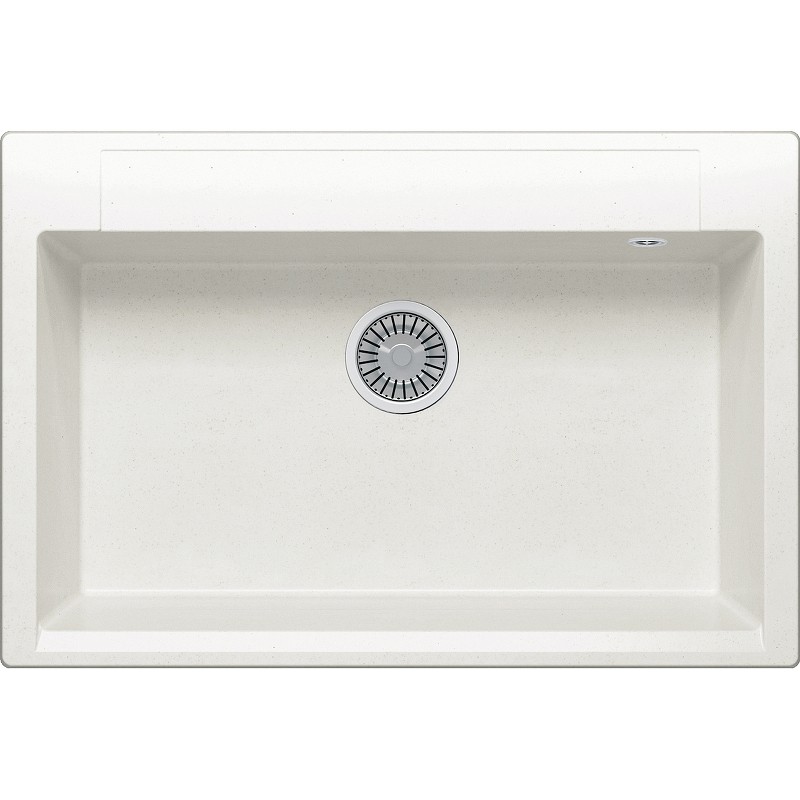 Кухонная мойка Polygran Argo-760 №36 473387 Белый хлопок искусственный камень (литьевой мрамор) встраиваемый