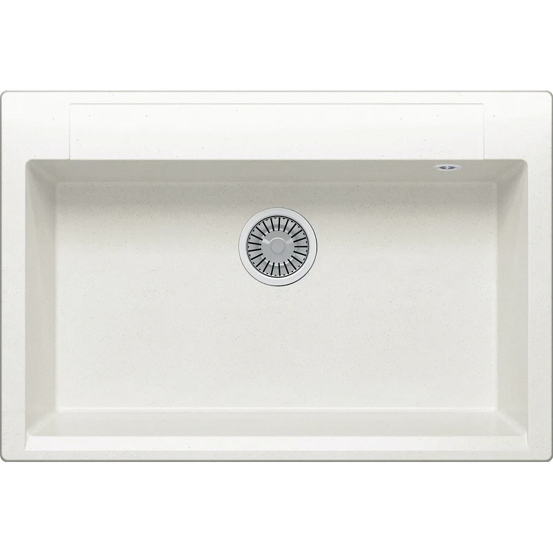 Кухонная мойка Polygran Argo-760 №36 473387 Белый хлопок искусственный камень (литьевой мрамор) встраиваемый