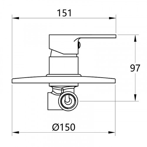 Гигиенический душ со смесителем Melodia della vita Aria MDV35753 Хром