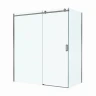 Душевой уголок BelBagno Soft Close-2 180x80 SOFT_CLOSE-2-AH-1-180/80-C-GM профиль Оружейная сталь стекло прозрачное