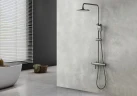 Душевая система Lemark Bronx LM3772GM Графит латунь на стену