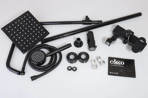Душевая система Ekko E2401-8 цвет Черный