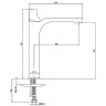 Смеситель для раковины E.C.A. Myra 104308984EX