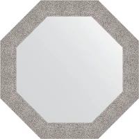 Зеркало Evoform Octagon 77х77 BY 3804 в багетной раме - Чеканка серебряная 90 мм стекло