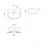 Раковина Lavinia Boho Bathroom Sink 55 33311076 цвет Черный матовый