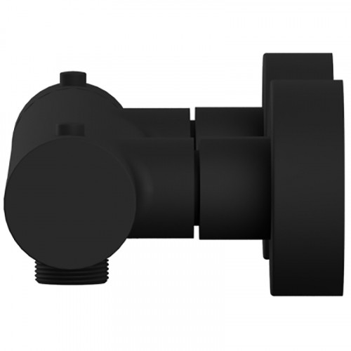 Смеситель для душа Whitecross Y black Y1246BL с термостатом Черный матовый латунь на стену